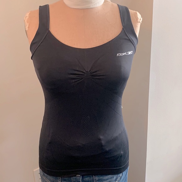 COPY - 2 for $15 bundle Reebok Play black built in bra tank top like new - Picture 1 of 5